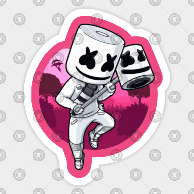 Fortnite Marshmello Event Marshmello Sticker TeePublic